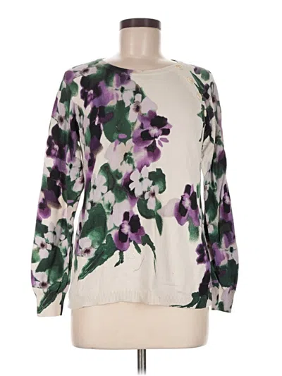 Pre-owned Chico's Pullover Sweater In Purple