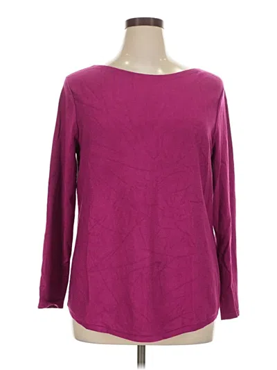 Pre-owned Chico's Pullover Sweater In Purple