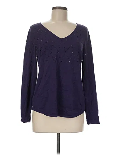 Pre-owned Chico's Pullover Sweater In Purple