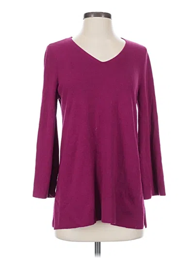 Pre-owned Chico's Pullover Sweater In Purple