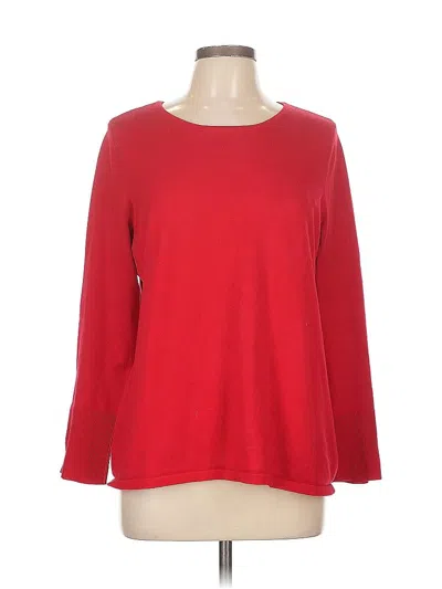 Pre-owned Chico's Pullover Sweater In Red
