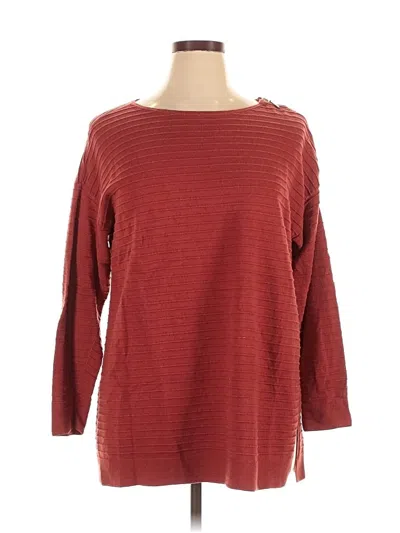 Pre-owned Chico's Pullover Sweater In Red