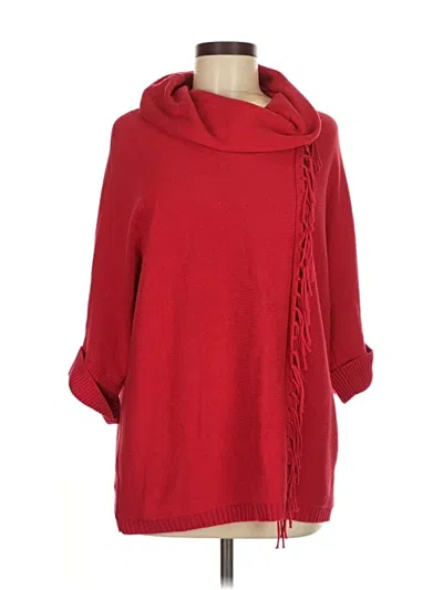 Pre-owned Chico's Pullover Sweater In Red