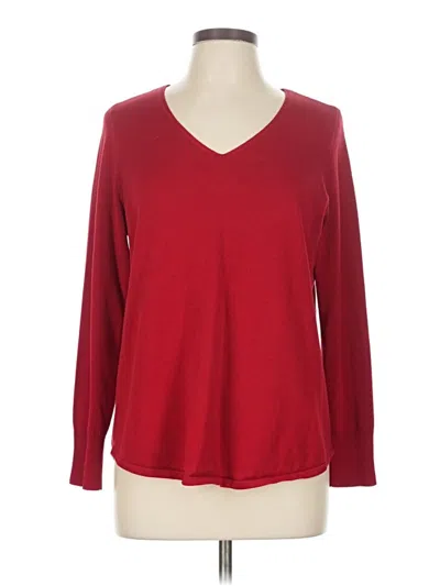 Pre-owned Chico's Pullover Sweater In Red