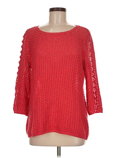 Pre-owned Chico's Pullover Sweater In Red