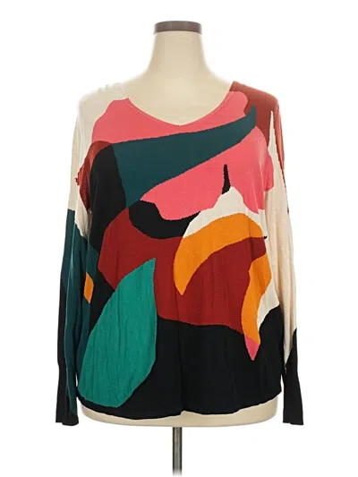 Pre-owned Chico's Pullover Sweater In Red