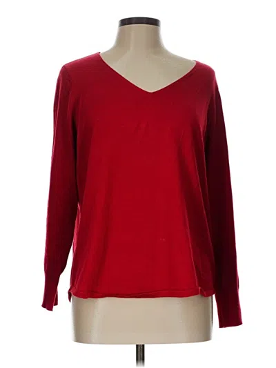 Pre-owned Chico's Pullover Sweater In Red