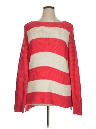 Pre-owned Chico's Pullover Sweater In Red