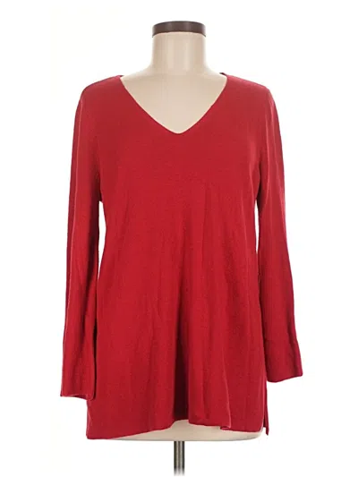 Pre-owned Chico's Pullover Sweater In Red