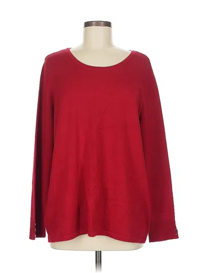 Pre-owned Chico's Pullover Sweater In Red