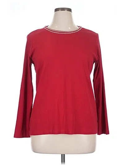 Pre-owned Chico's Pullover Sweater In Red