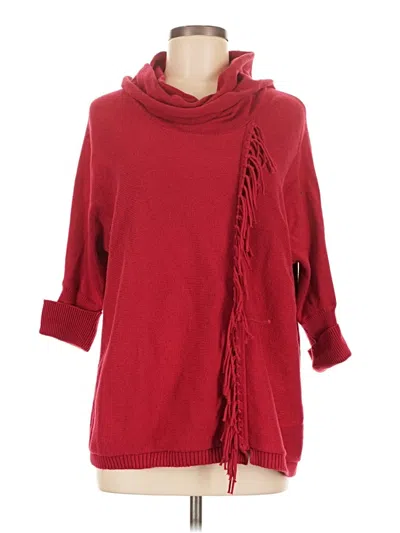 Pre-owned Chico's Pullover Sweater In Red