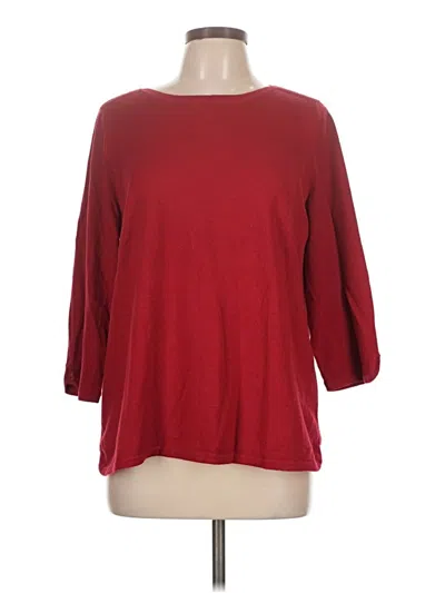 Pre-owned Chico's Pullover Sweater In Red