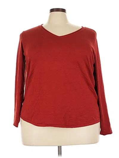 Pre-owned Chico's Pullover Sweater In Red