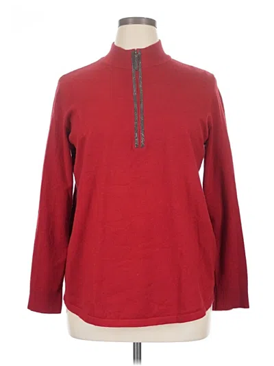 Pre-owned Chico's Pullover Sweater In Red