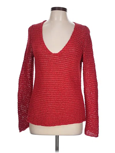 Pre-owned Chico's Pullover Sweater In Red