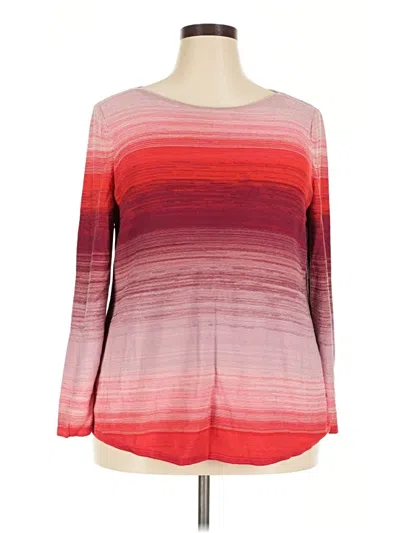 Pre-owned Chico's Pullover Sweater In Red
