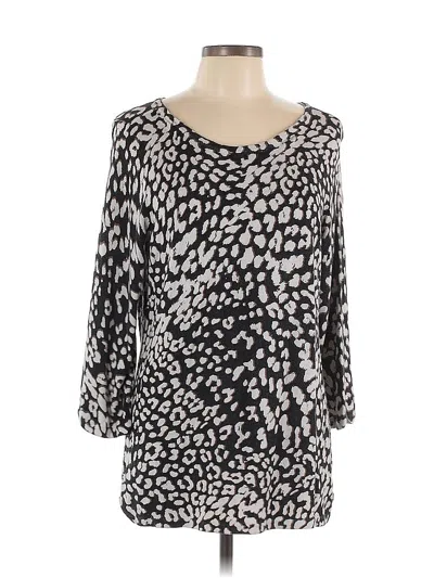 Pre-owned Chico's Pullover Sweater In Silver