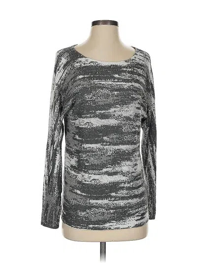 Pre-owned Chico's Pullover Sweater In Silver