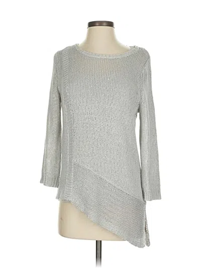 Pre-owned Chico's Pullover Sweater In Silver