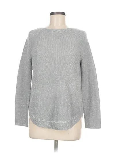 Pre-owned Chico's Pullover Sweater In Silver