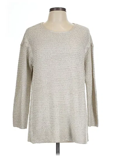 Pre-owned Chico's Pullover Sweater In Silver