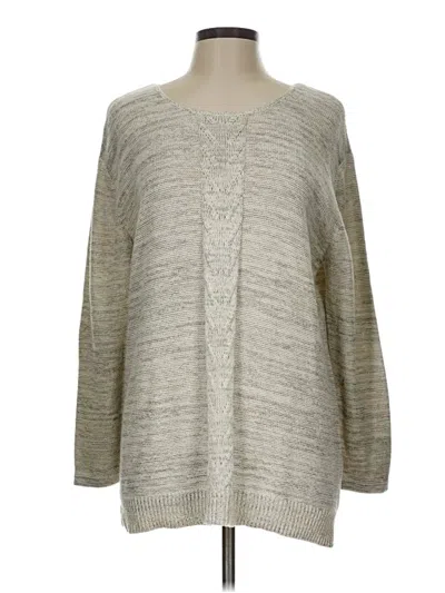 Pre-owned Chico's Pullover Sweater In Silver