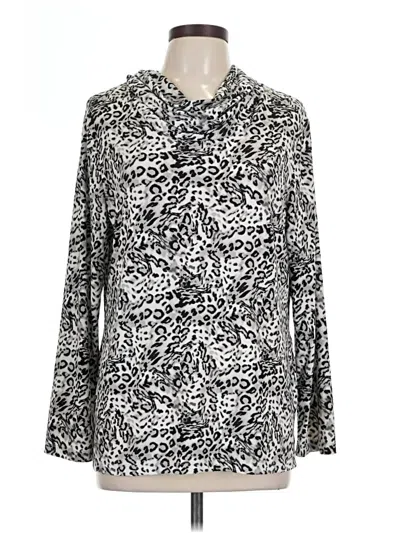 Pre-owned Chico's Pullover Sweater In Silver