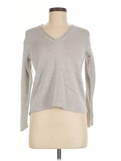 Pre-owned Chico's Pullover Sweater In Silver