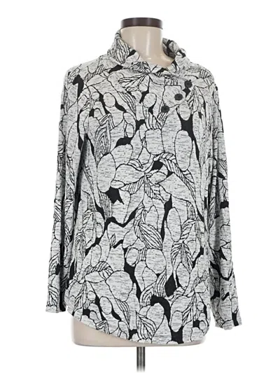 Pre-owned Chico's Pullover Sweater In Silver