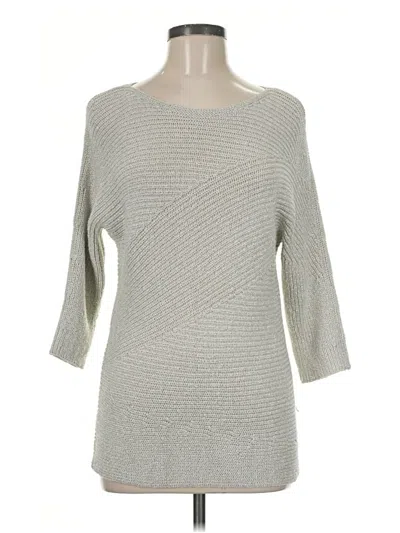 Pre-owned Chico's Pullover Sweater In Silver