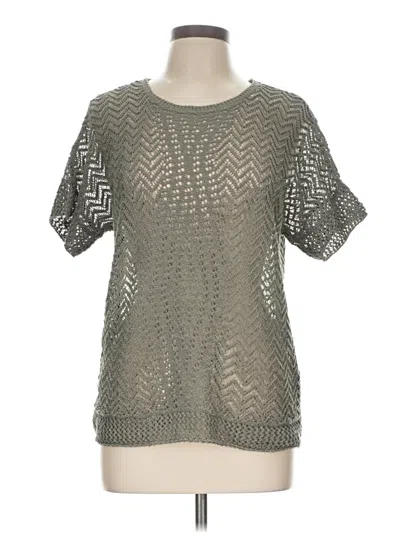 Pre-owned Chico's Pullover Sweater In Silver