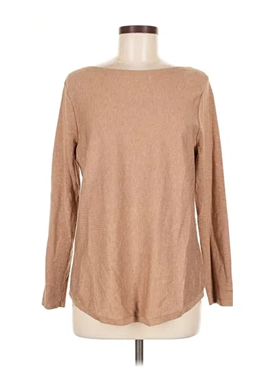 Pre-owned Chico's Pullover Sweater In Tan