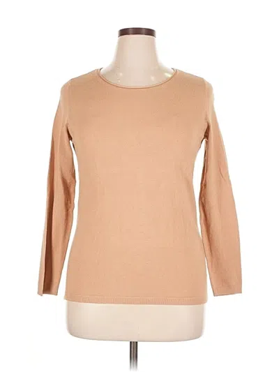 Pre-owned Chico's Pullover Sweater In Tan
