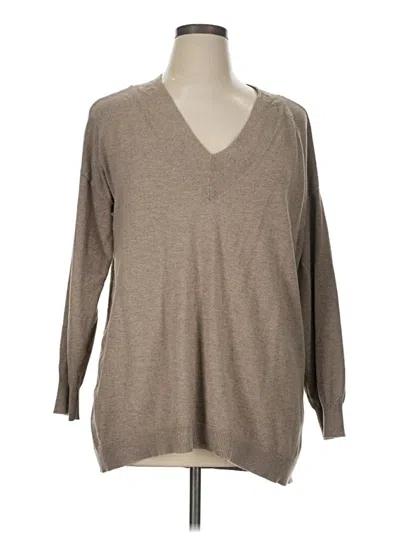 Pre-owned Chico's Pullover Sweater In Tan