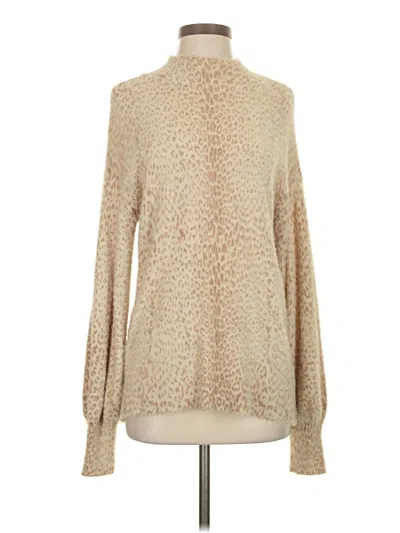 Pre-owned Chico's Pullover Sweater In Tan