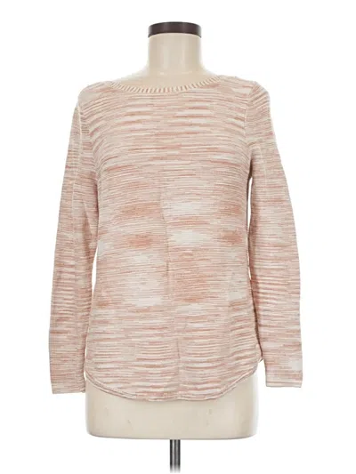 Pre-owned Chico's Pullover Sweater In Tan