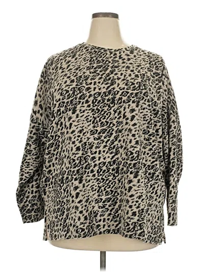 Pre-owned Chico's Pullover Sweater In Tan