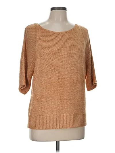 Pre-owned Chico's Pullover Sweater In Tan