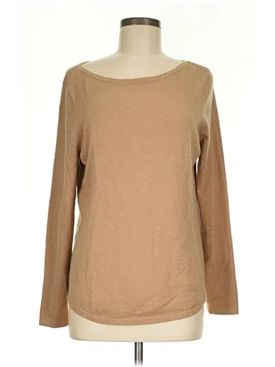 Pre-owned Chico's Pullover Sweater In Tan