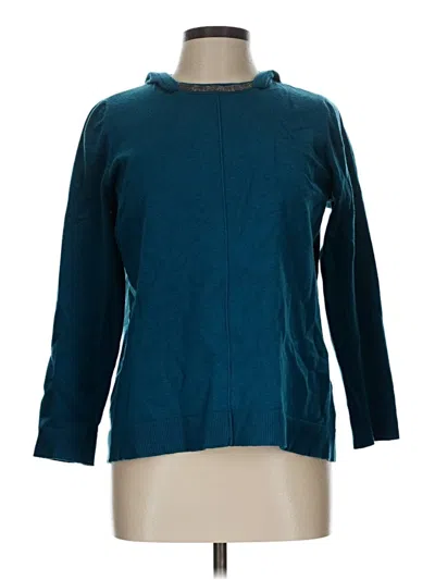 Pre-owned Chico's Pullover Sweater In Teal