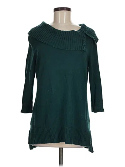 Pre-owned Chico's Pullover Sweater In Teal