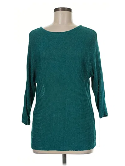 Pre-owned Chico's Pullover Sweater In Teal