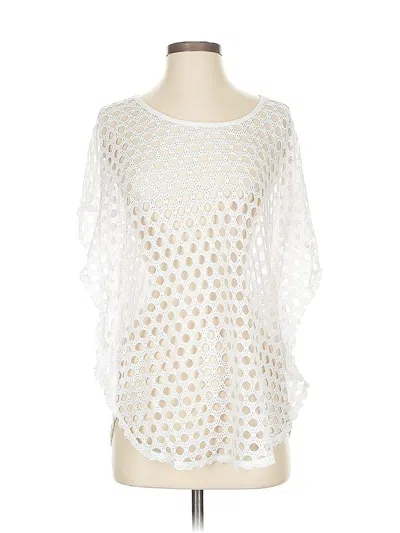 Pre-owned Chico's Pullover Sweater In White