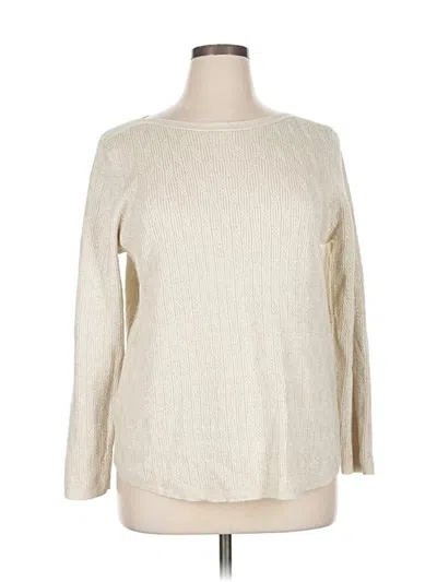 Pre-owned Chico's Pullover Sweater In White