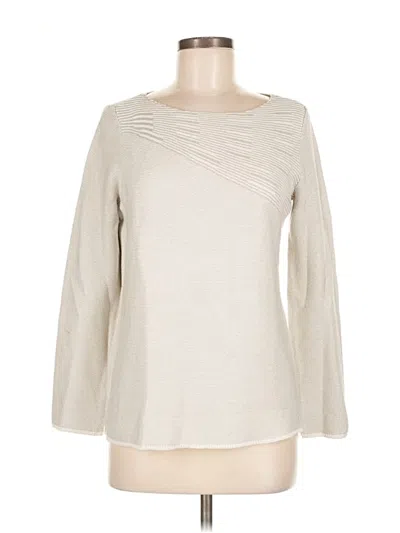 Pre-owned Chico's Pullover Sweater In White