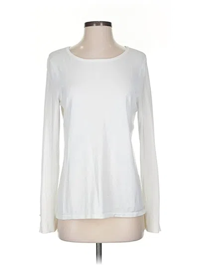 Pre-owned Chico's Pullover Sweater In White