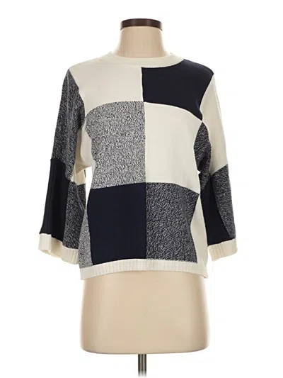 Pre-owned Chico's Pullover Sweater In White