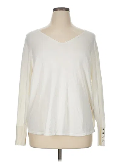 Chico's Pullover Sweater In White