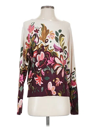 Pre-owned Chico's Pullover Sweater In White